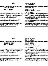 Một số đề kiểm tra môn Hóa học dnahf cho học sinhh giỏi